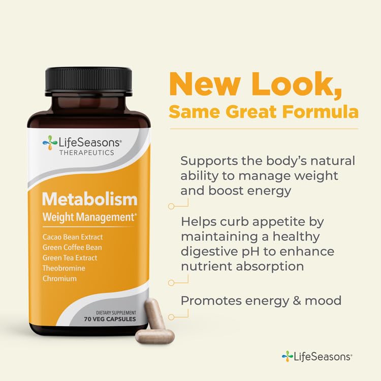 LifeSeasons - Metabolism - Weight Control Support & Energy Boosting Supplement LifeSeasons