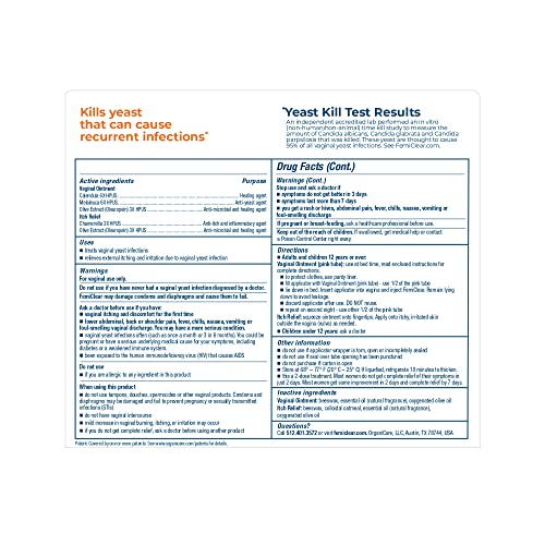 FemiClear Gentle Relief Formula 2 Day Infection Treatment, Gentle Formula for More Sensitive Individuals FemiClear