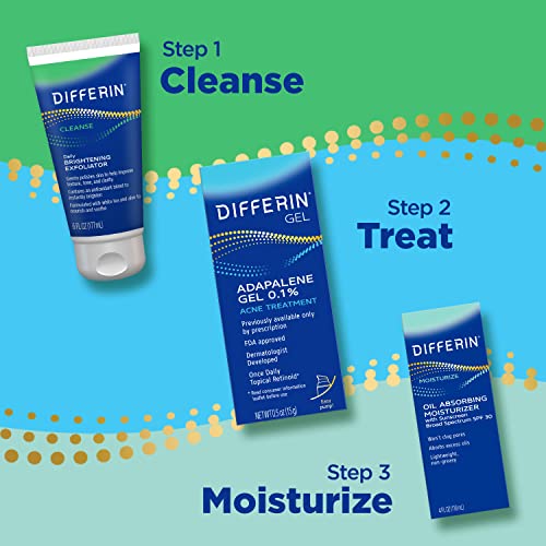 Differin Acne Treatment Gel, 30 Day Supply, Retinoid Treatment for Face Differin