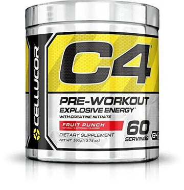 Cellucor C4 Explosive Pre Workout w/Creatine Nitrate - 60 Servings - Fruit Punch