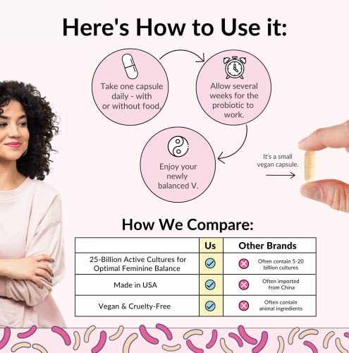 Flower Power 'Divine Vagine' Blend - 30 ct for Balance Urinary Tract Infection, V Health Support for Women Flower Power