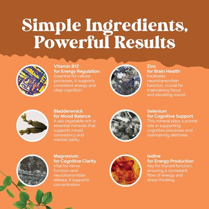 Thyroid Support Natural Complex Supplement Capsules with Vitamin B-12