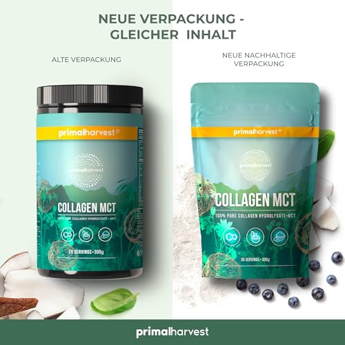 Collagen MCT by Primal Harvest - Powder Supplement with Type I and III Primal Harvest