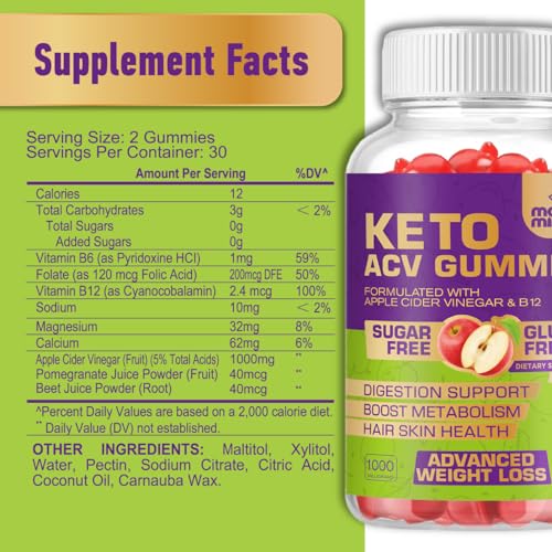 Keto Acv Gummies for Advanced Weight Loss & Belly Fat Burn - Pro Active Super Apple Cider