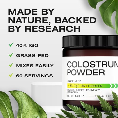 Colostrum Powder - Grass-Fed 40% IgG Colostrum Supplement Powder - Bovine Ascanium