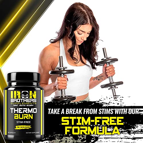 Stimulant Free Fat Burners for Women and Men – Weight Loss - Non Stim Thermogenic Fat Iron Brothers Supplements