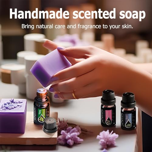 KMSCO Essential Oils Set -Top 16(0.33Fl Oz) Organic Plant Natural Fragrance Scents Blends Oil