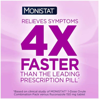Monistat 7-Day Yeast Infection Treatment | Cream + External Itch Relief Cream | Pack of 2