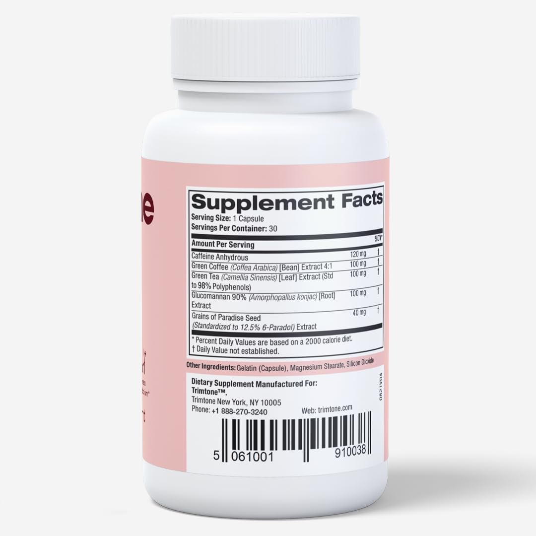 Trimtone Pills, 100% Natural Weight Management Formula for Women, Mood & Energy Trimtone