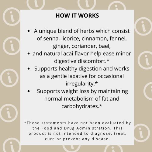 Hyleys Colon Cleanse Tea Blackberry Flavor - 50 Tea Bags (1 Pack)