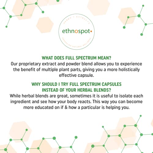 Full Spectrum Yerba Mate Capsules - Boosts Energy & Mental Focus - Supports Health Ethnospot