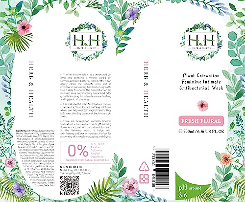 Feminine Wash+Panties Stain Remover Detergent - Natural Essential Oil Scent Vaginal Wash Women HH Herb & Health