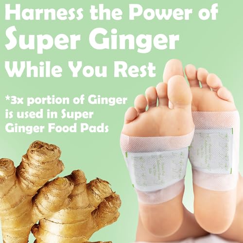 Dr. Entre's Super Ginger Foot Pads: Premium Effective Foot Pads to Feel Better, Sleep Better