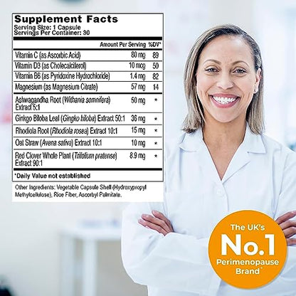 Health & Her Perimenopause Mind, Cognitive Function Support, Pre-Menopause