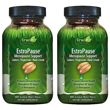 Irwin Naturals EstroPause Menopause & Women's Health Support Supplement 80 Liquid Softgels