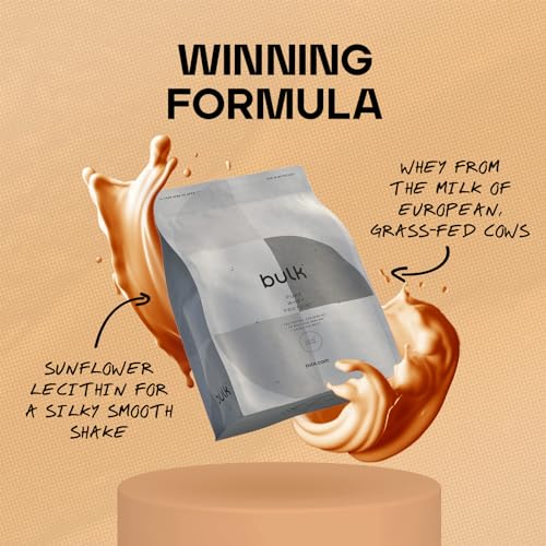 Bulk Pure Whey Protein Powder Shake, Salted Caramel, 500 g, Packaging May Vary Bulk