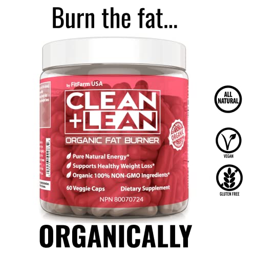 Clean+Lean-Organic Fat Burner by FitFarm USA - Worlds First Organic Fat Burner Supports FIT FARM USA