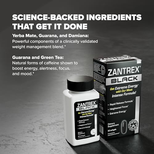 Zantrex Black – Energizing Weight Management Supplement Pills – Clinically Validated