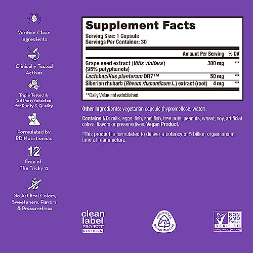 HUM Fan Club - Menopause Probiotic Supplement with Siberian Rhubarb for Women