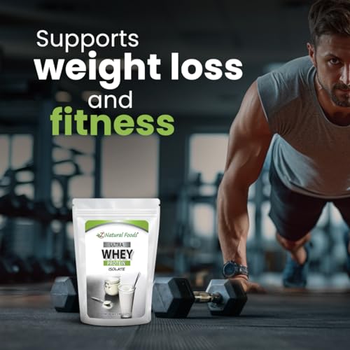 Z Natural Foods Whey Protein Powder Isolate, Unsweetened Protein Powder Enriched