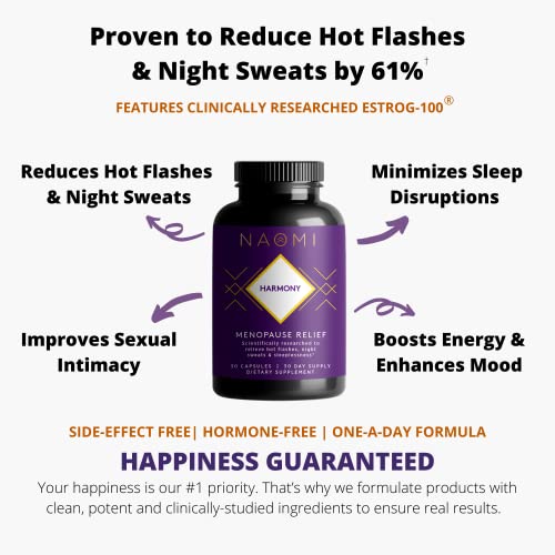 NAOMI Harmony - Menopause Relief, Balance Hormones, Natural Support for Hot Flashes - Menopause NAOMI