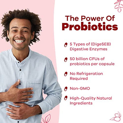 GOBIOTIX Detox Probiotic Supplement with Digestive Enzymes, Milk Thistle, Turmeric