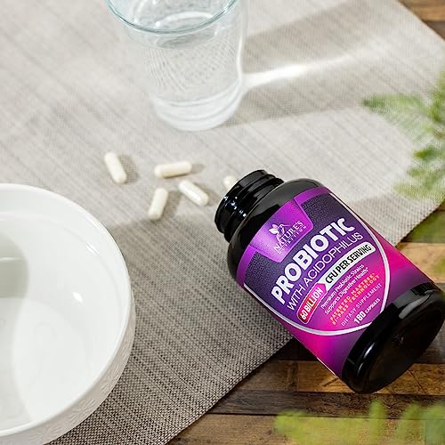 Probiotics, 60 Billion CFU per Serving, Probiotic with Prebiotics for Digestive & Immune Health Nature's Nutrition