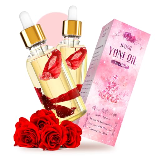 2PCS Yoni Oil Organic Feminine Oil Vaginal Moisturizer - Ph Balance for Women - Feminine Deodorant BASSI