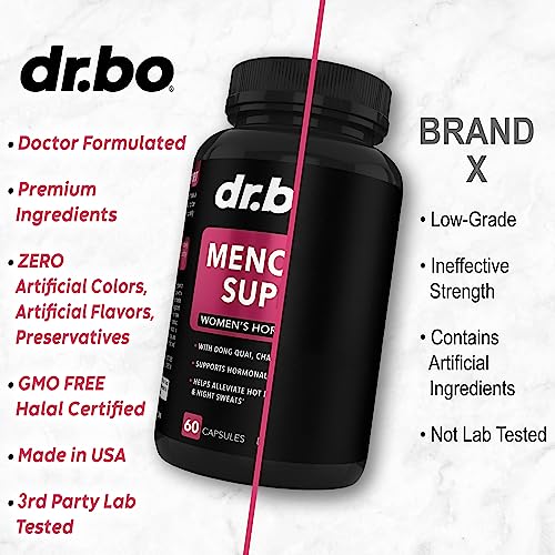 Menopause Supplements for Women Support Pills - Natural Menopause Relief for Hot Flashes DR. BO