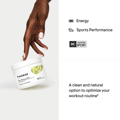 THORNE Pre-Workout Elite - Natural Support for Energy Production and Performance