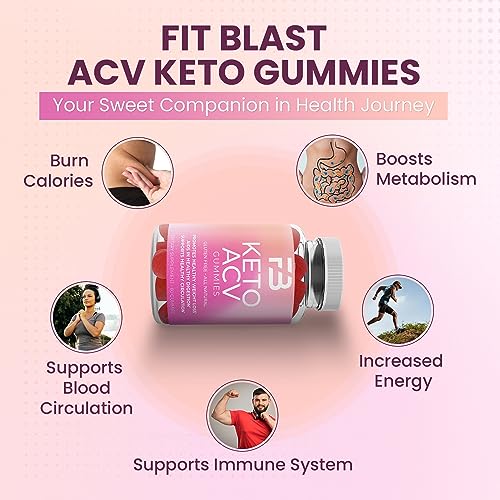 FIT BLAST Keto ACV Gummies Advanced Weight Loss, Organic 1000Mg Keto Apple Cider
