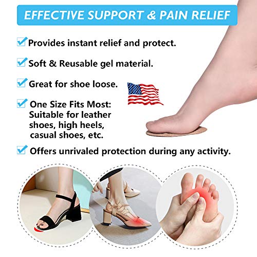 Ball of Foot Cushions, Metatarsal Pads, High Heel Inserts, Forefoot Cushions JUMPOW
