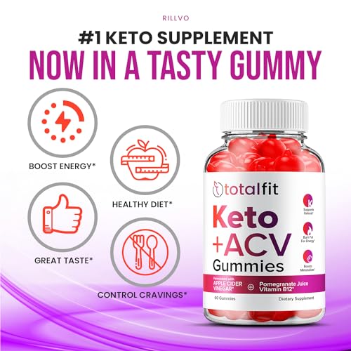 (3 Pack) Total Fit Keto ACV Gummies - Official - Keto TotalFit ACV Advanced Formula Plus