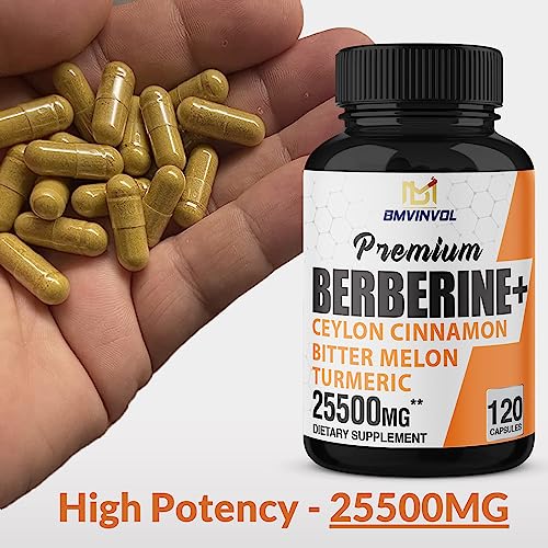 Berberine 𝟏𝟓𝟎𝟎𝟎𝐦𝐠 Ceylon Cinnamon 𝟏𝟎𝟎𝟎𝐦𝐠 Turmeric 𝟒𝟓𝟎𝟎𝐦𝐠 Green Tea 𝟐𝟎𝟎𝟎𝐦𝐠 BMVINVOL