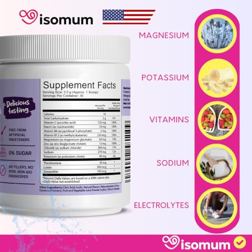 ISOMUM Electrolytes: Pregnancy & Postpartum Support - Immunity, Lactation, Energy Drink ISOMUM