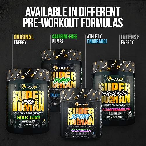 ALPHA LION Superhuman Burn 2-in-1 Metabolism Booster Pre Workout ALPHA LION