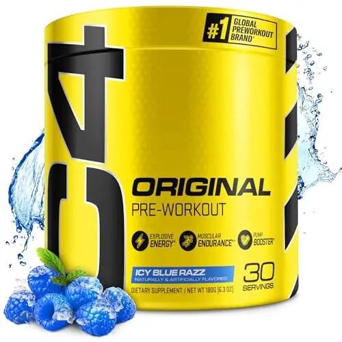Cellucor C4 Original Pre Workout Powder ICY Blue Razz & C4 Sport Pre Workout Powder Blue Raspberry