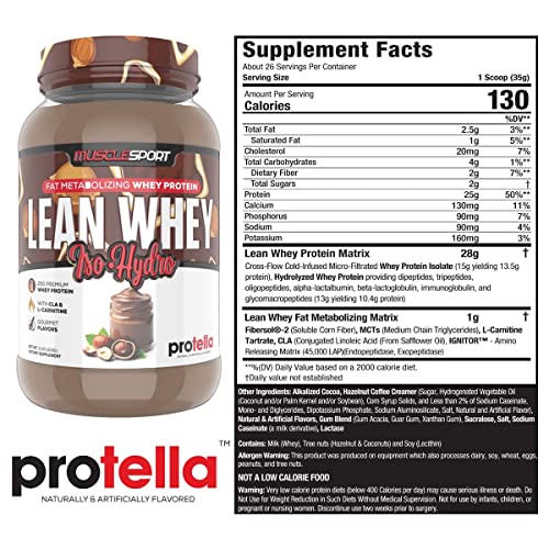 Musclesport Lean Whey Revolution™ Protein Powder - Whey Protein Isolate - Low Calorie Musclesport