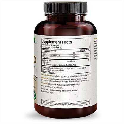 Futurebiotics CLA 3000 Extra High Potency - Non-Stimulating Conjugated Linoleic Acid