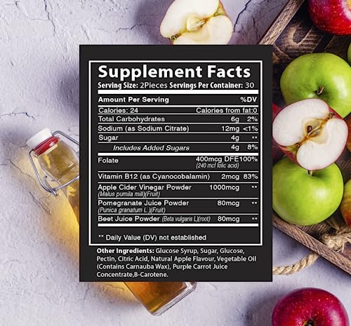 Doc Thackery Apple Cider Vinegar Gummies 1000mg Plus Per Serving, from The Mother Doc Thackery