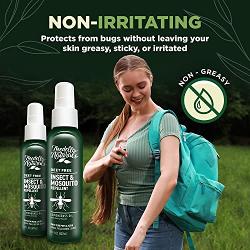Deet-Free Insect & Mosquito Repellent Pack of 2 (8 oz) – Nice Smelling Medella Naturals