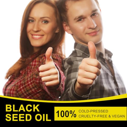 2 Pack Black Seed Oil, Organic Cold Pressed Unrefined Black Seed Oil, Pure Natural Black