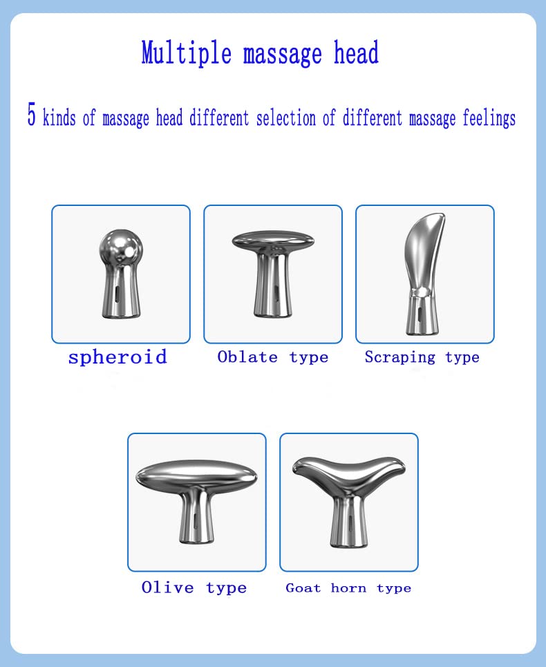 koouood Acupuncture Pen, 5-in-1 Pulse Massage Pen, USB Rechargeable Electronic Acupuncture Pen