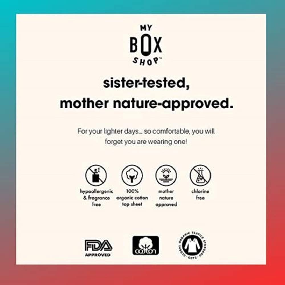 MYBOXSHOP Organic Tampons - 100% Pure Organic Cotton Tampons with BPA-Free Applicator MYBOXSHOP