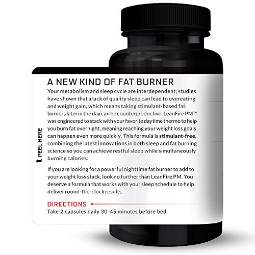 Force Factor LeanFire PM Weight Loss Pills for Women & Men, Fat Burner & Overnight Force Factor