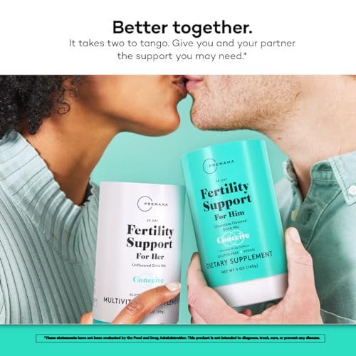 Premama Fertility Support for Her Powder Packets, Multivitamin Supplement Premama