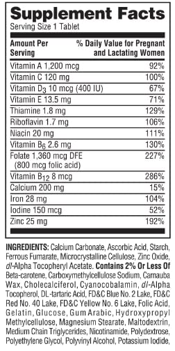 Spring Valley Multimineral Prenatal Multivitamin Tablets Dietary Supplement ME GUSTA SHOP
