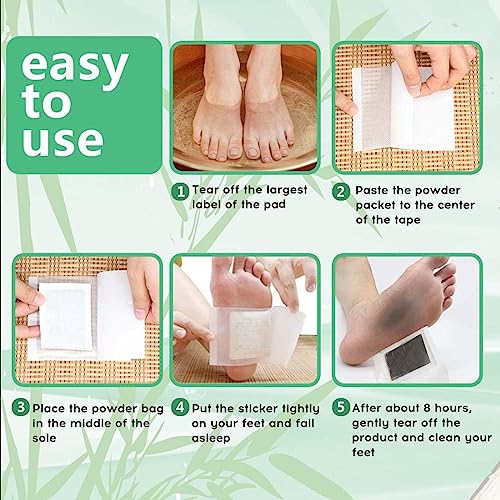 Foot Pads maguja 100Pcs Deep Cleansing Foot Pads for Stress Relief | Better Sleep | Foot Care