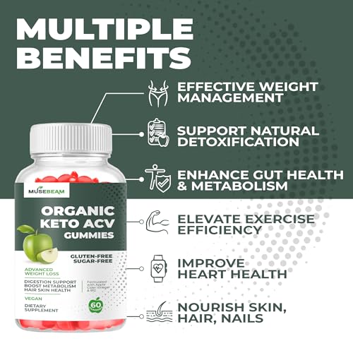 Keto ACV Gummy for Advanced Weight Loss - Gluten Sugar Free Rapid Belly Fat Burner