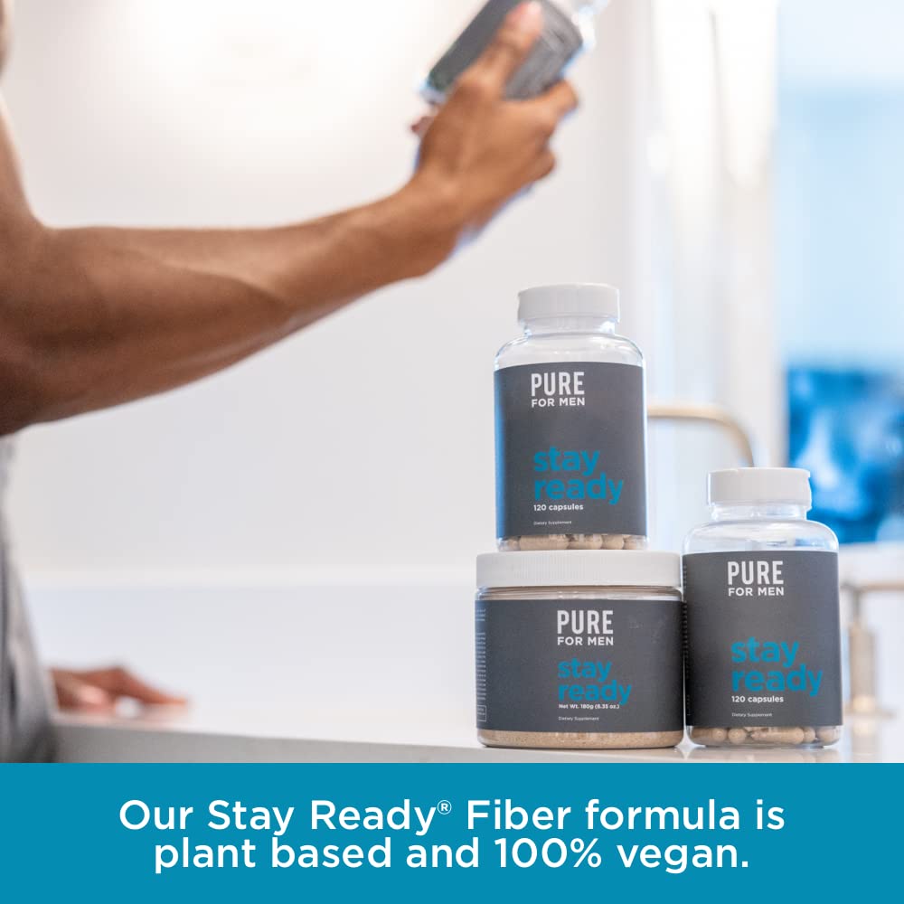 Pure for Men Original Cleanliness Stay Ready Fiber Supplement | Helps Promote Pure for Men